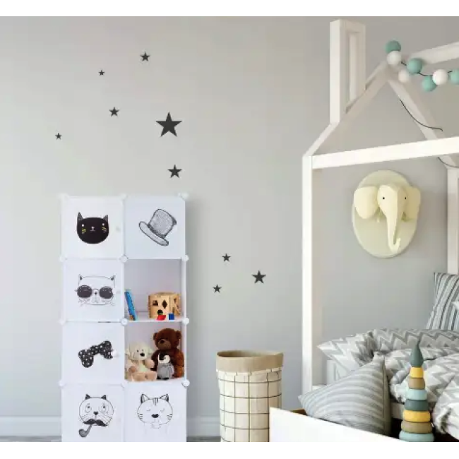 Модульный шкаф-органайзер Leobert Kids для детских игрушек белый