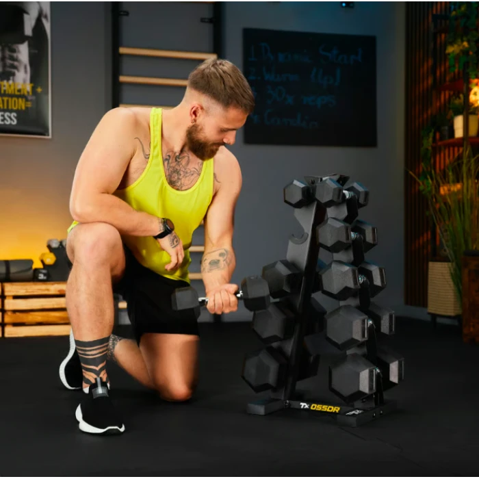 Стійка-піраміда для зберігання 5 пар гантелей Trex Sport TX-055DR