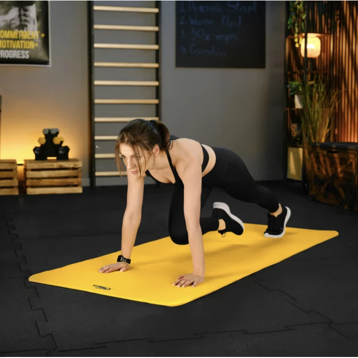 Коврик для йоги TX-019NGM NBR 1см 190х80 желтый