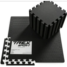Мат-пазл EVA 1см Trex Sport TX-010PM - 24 частин чорний