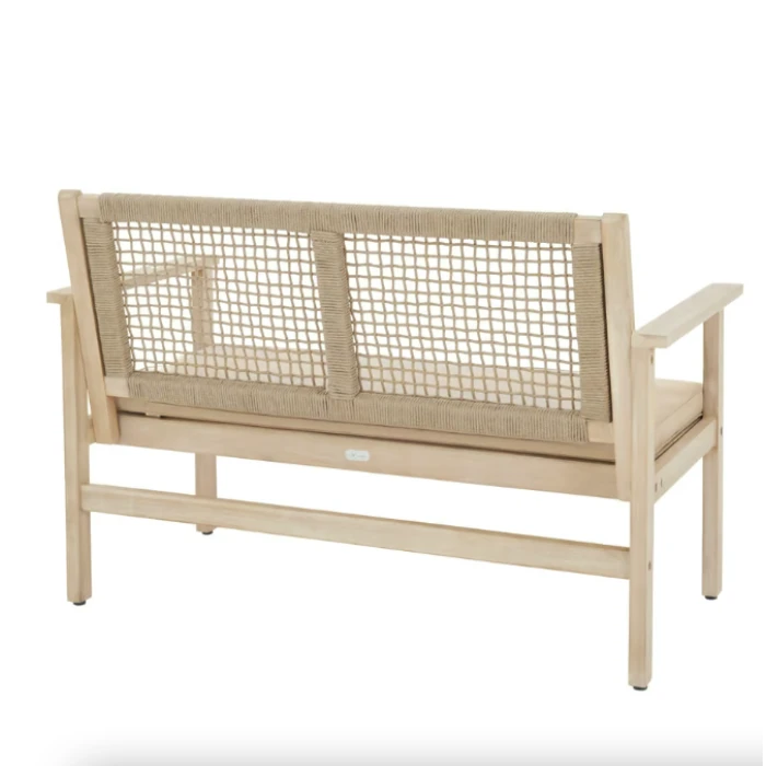 Садовая скамейка Di Volio Teracina со спинкой бежевый