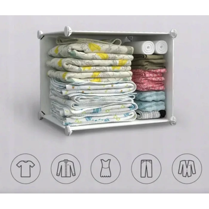 Модульный шкаф-органайзер Leobert Kids для детских игрушек белый