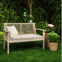 Садовая скамейка Di Volio Teracina со спинкой бежевый