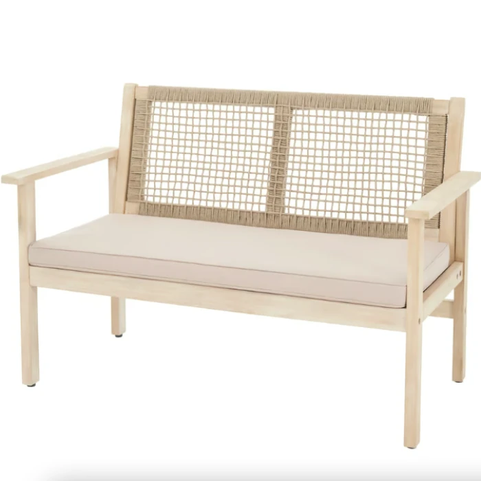 Садовая скамейка Di Volio Teracina со спинкой бежевый