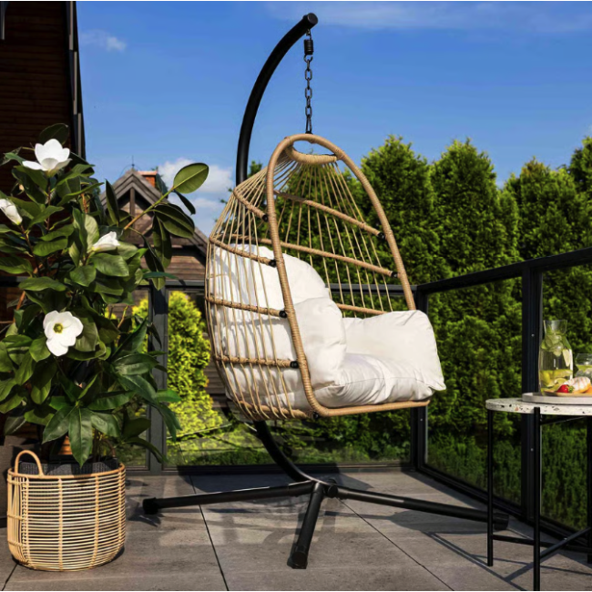 Підвісне крісло-кокон Di Volio Beluno бежевий