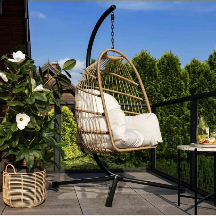 Підвісне крісло-кокон Di Volio Beluno бежевий