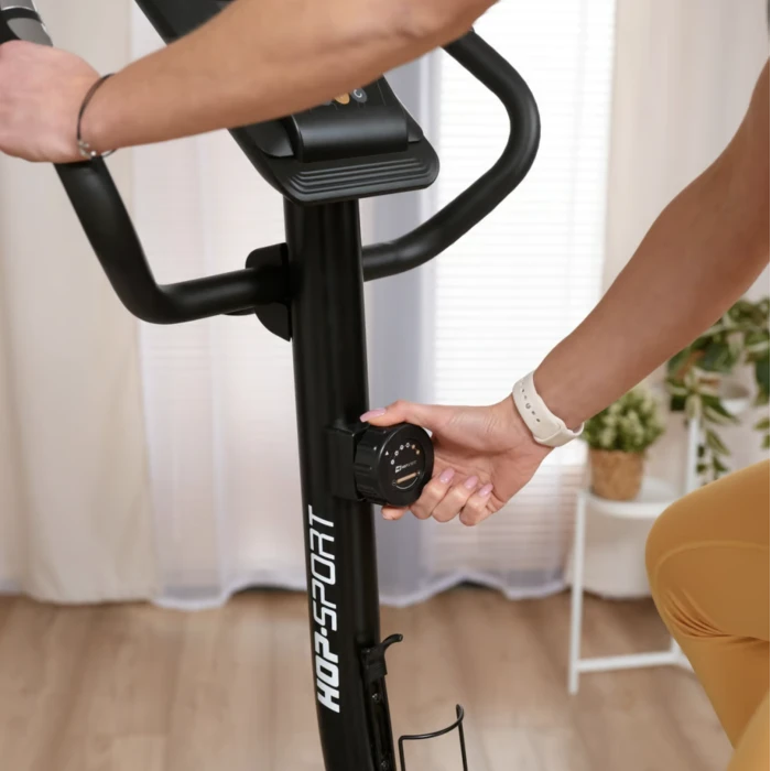 Велотренажер Hop-Sport HS-4000H Grant чорно-золотистий