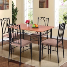 Комплект меблів Costway Sofi стіл і 4 м'яких стільці бежевий