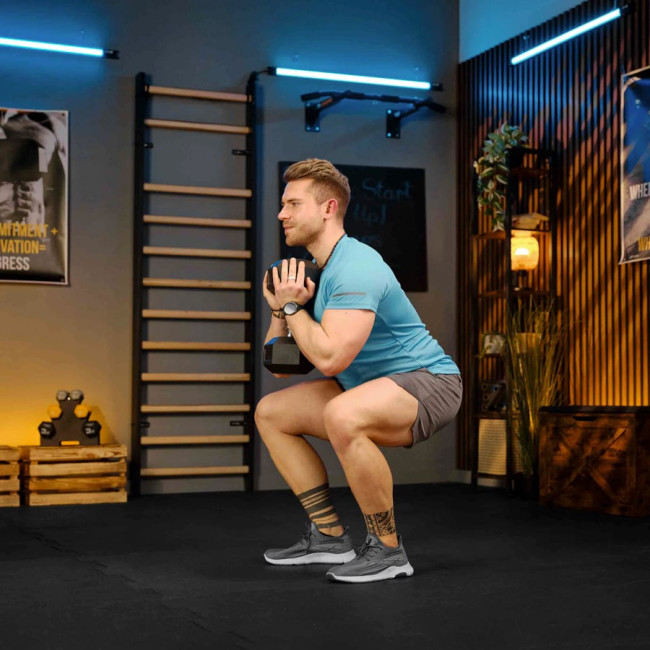 Гантеля шестигранная прорезиненная TX-100RD Trex Sport 10кг