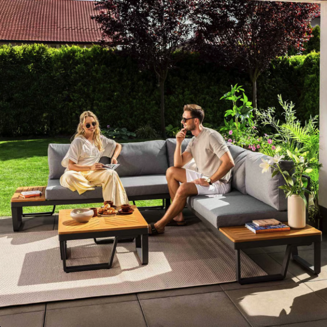 Комплект садовой мебели Di Volio Veledo графитовый