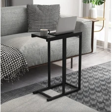 Журнальный столик Costway Vittsjo приставной в стиле Loft черный