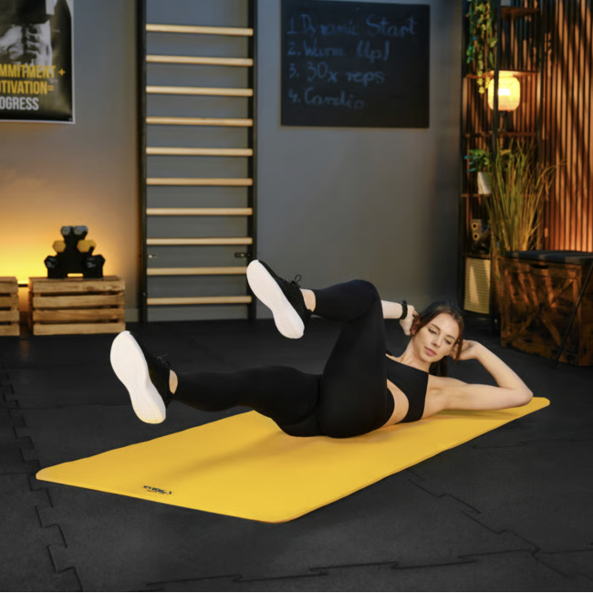 Коврик для йоги TX-019NGM NBR 1см 190х80 жовтий