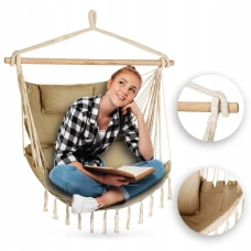 Бразильське крісло - гамак Outtec Boho Sois XXL бежевий