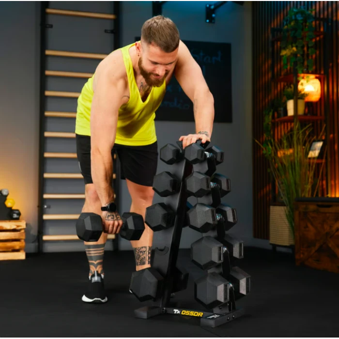 Стійка-піраміда для зберігання 5 пар гантелей Trex Sport TX-055DR