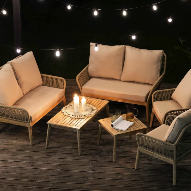 Комплект садовой мебели Di Volio Akaia бежевый