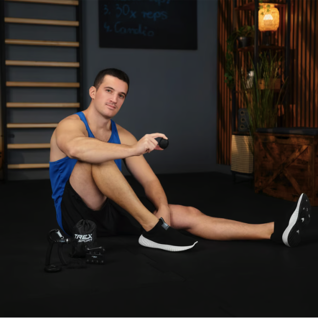 Набір регульованих еспандерів 5-60кг Trex Sport TX-005HSA чорний