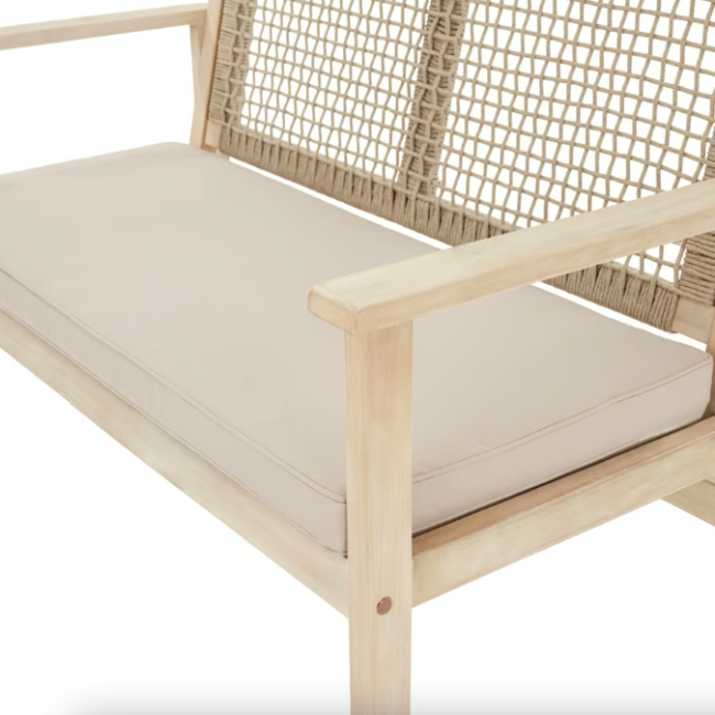 Садовая скамейка Di Volio Teracina со спинкой бежевый