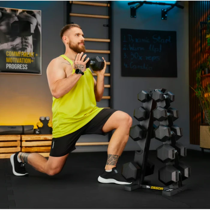 Стійка-піраміда для зберігання 5 пар гантелей Trex Sport TX-055DR