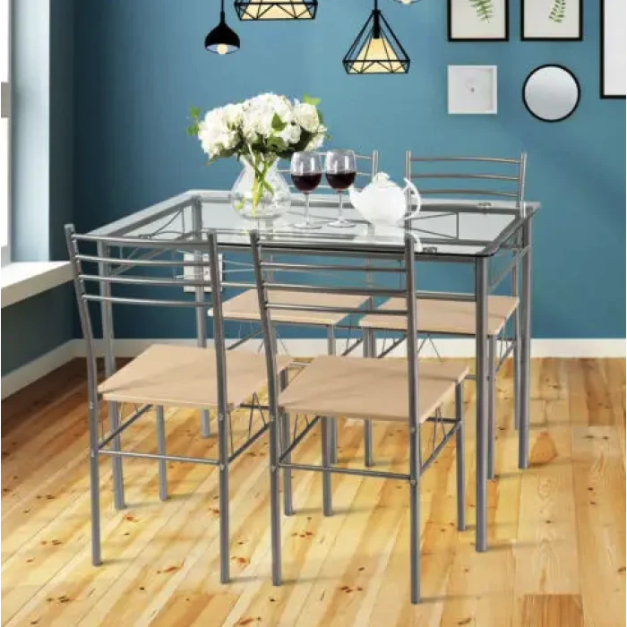 Комплект меблів Costway Corners обідній стіл з стільцями