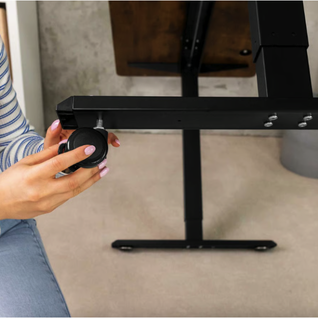 Компьютерный стол с регулируемой высотой Di Volio Amone черный