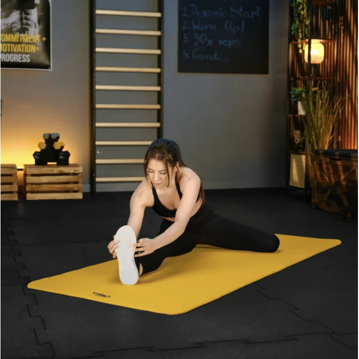 Коврик для йоги TX-019NGM NBR 1см 190х80 желтый