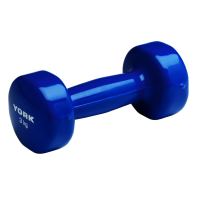 Гантелі для фітнесу вінілові круглі York Fitness 2х3кг синій