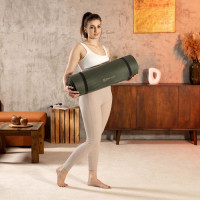 Коврик для йоги Hop-Sport HS-NB010GM NBR 1см темный хаки