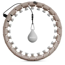 Хулахуп Hop-Sport HS-106HH масажний з обважнювачем бежевий