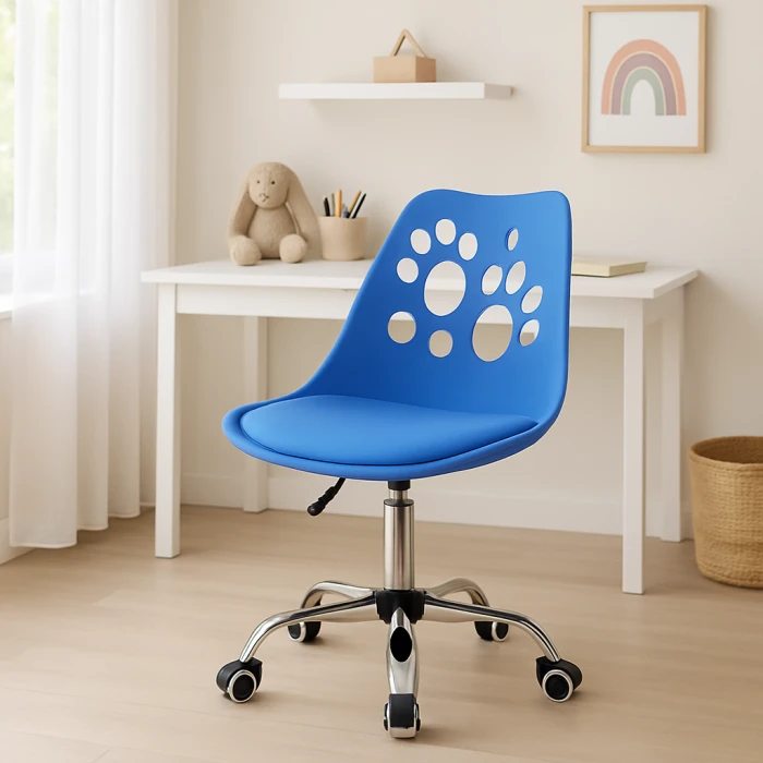 Офісне крісло Leobert Print синій