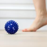 Набор массажных мячей Gymtek 65 мм 4 шт серо-зелено-синий