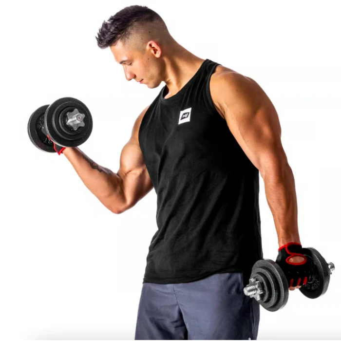 Гантелі металічні Hop-Sport 2х10кг з подовженим грифом