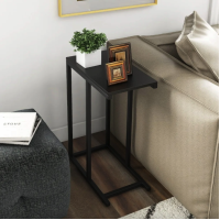 Журнальний столик Costway Vittsjo приставний в стилі Loft чорний