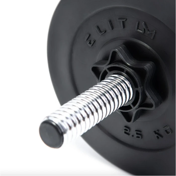 Набір гантелі-штанга Elitum Titan 59кг з перехідником