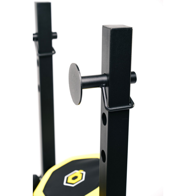 Тренувальна лавка Besport WB-003 горизонтальна для жиму зі стійкою під штангу