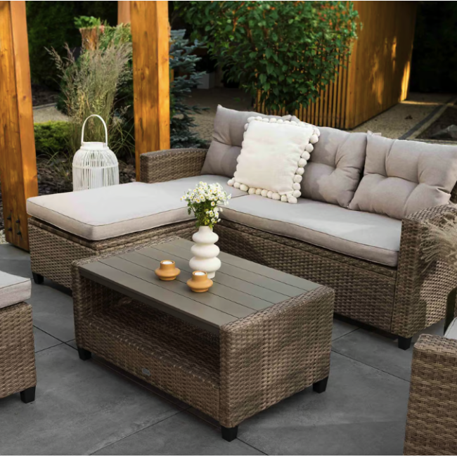 Комплект садових меблів Di Volio Dalmia бежевий/кремовий