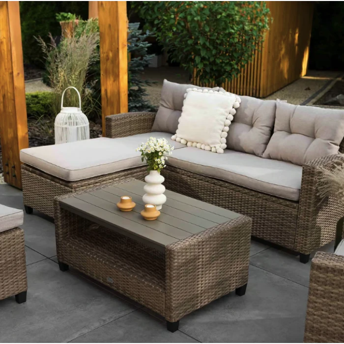 Комплект садових меблів Di Volio Dalmia бежевий/кремовий