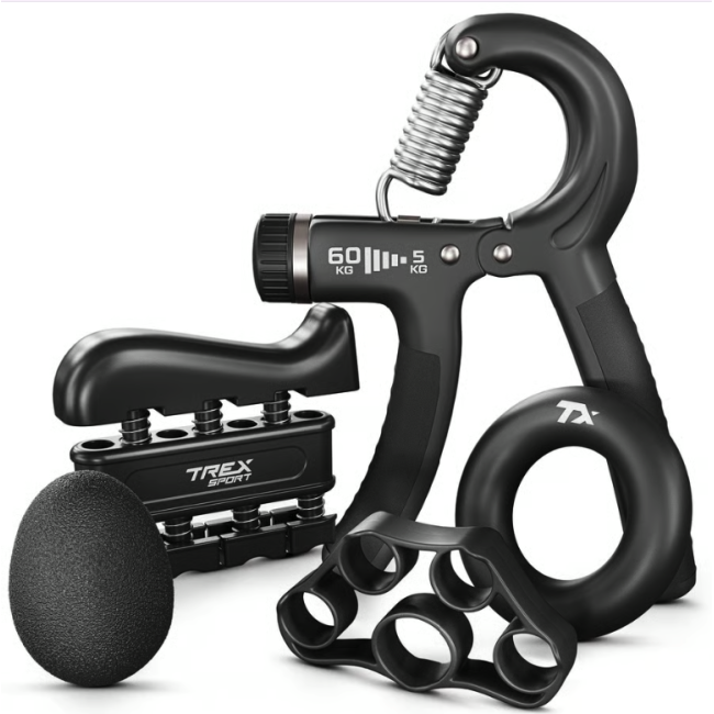 Набір регульованих еспандерів 5-60кг Trex Sport TX-005HSA чорний