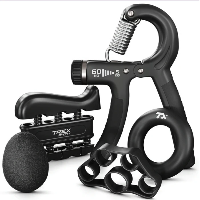 Набір регульованих еспандерів 5-60кг Trex Sport TX-005HSA чорний
