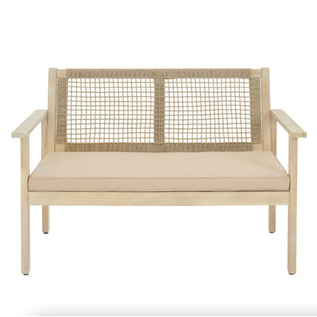 Садовая скамейка Di Volio Teracina со спинкой бежевый