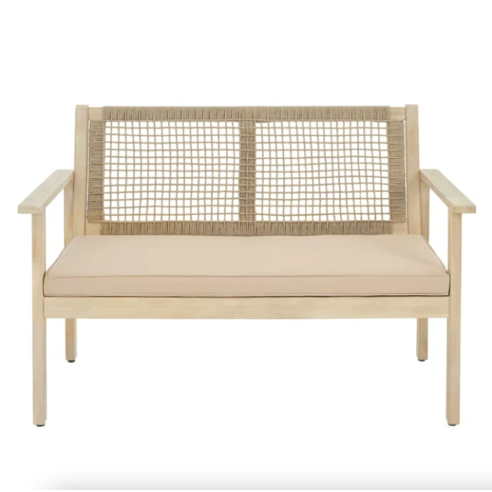 Садовая скамейка Di Volio Teracina со спинкой бежевый