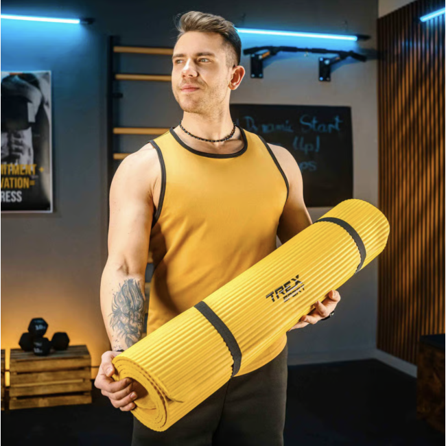 Коврик для йоги TX-019NGM NBR 1см 190х80 жовтий