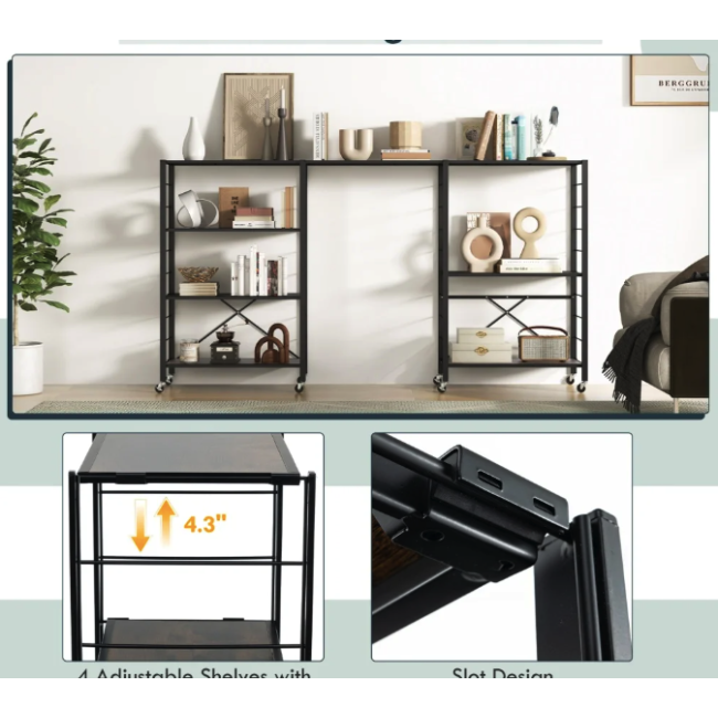 Стеллаж Costway Scooby сложен в стиле Loft