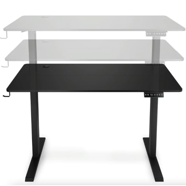 Компьютерный стол с регулируемой высотой Di Volio Amone черный