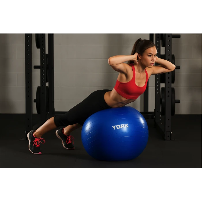 Фітбол York Fitness 65см синій + насос