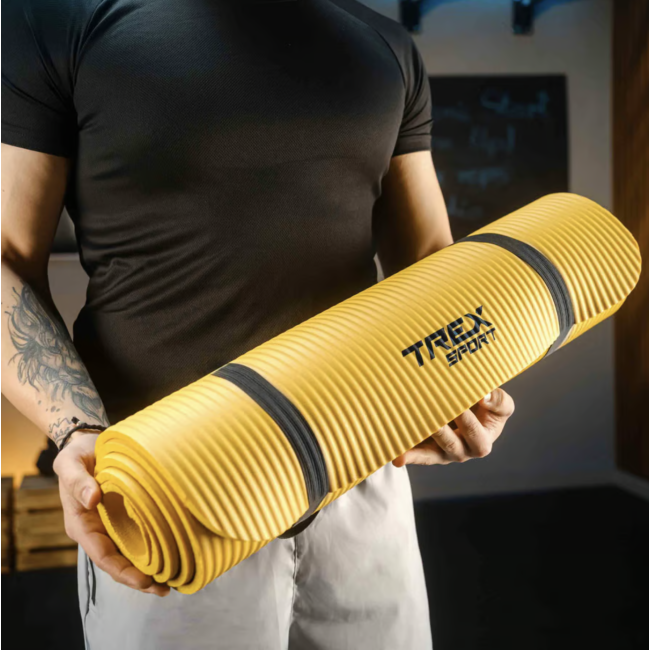 Коврик для йоги TX-019NGM NBR 1см 190х80 жовтий