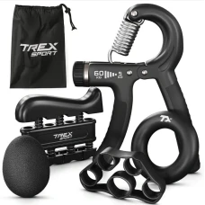 Набор регулируемых эспандеров 5-60кг Trex Sport TX-005HSA черный