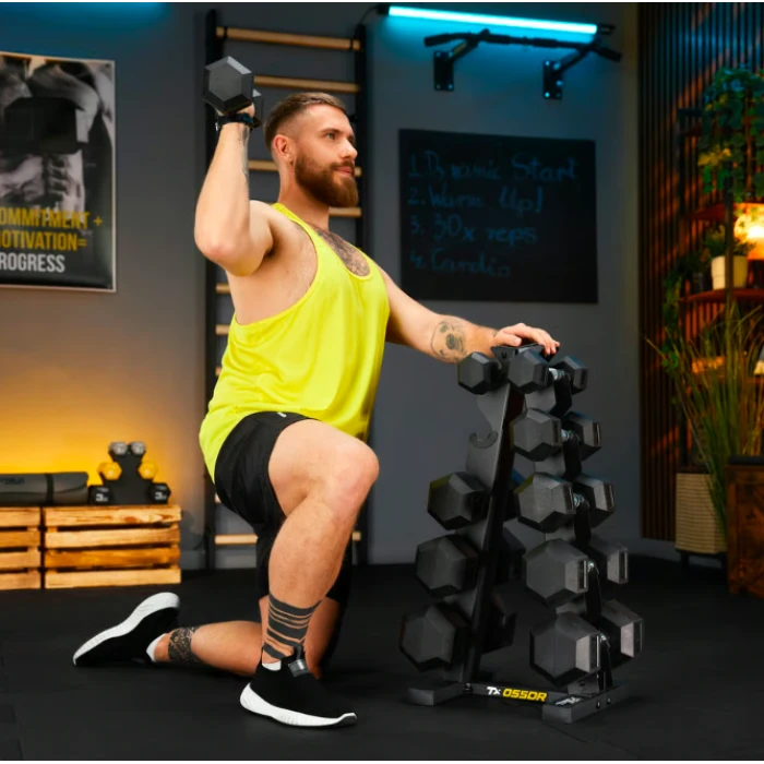 Стійка-піраміда для зберігання 5 пар гантелей Trex Sport TX-055DR