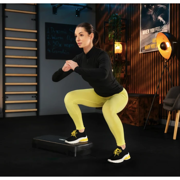 Степ платформа Trex Sport TX-030AS 3 рівнева чорно-блакитна