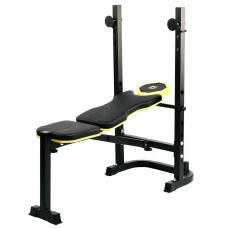 Тренувальна лавка Besport WB-003 горизонтальна для жиму зі стійкою під штангу