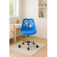 Офісне крісло Leobert Print синій